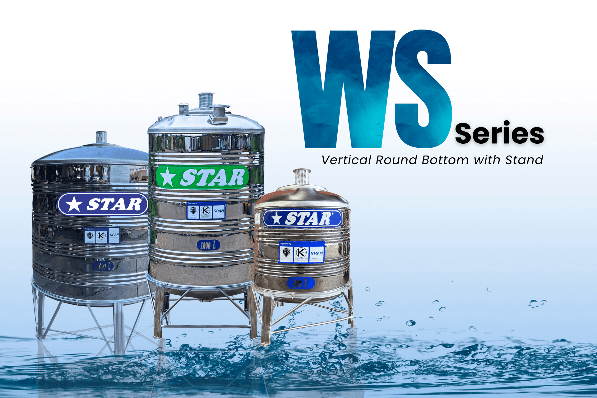 stainless steel water tank in malaysia WS series
