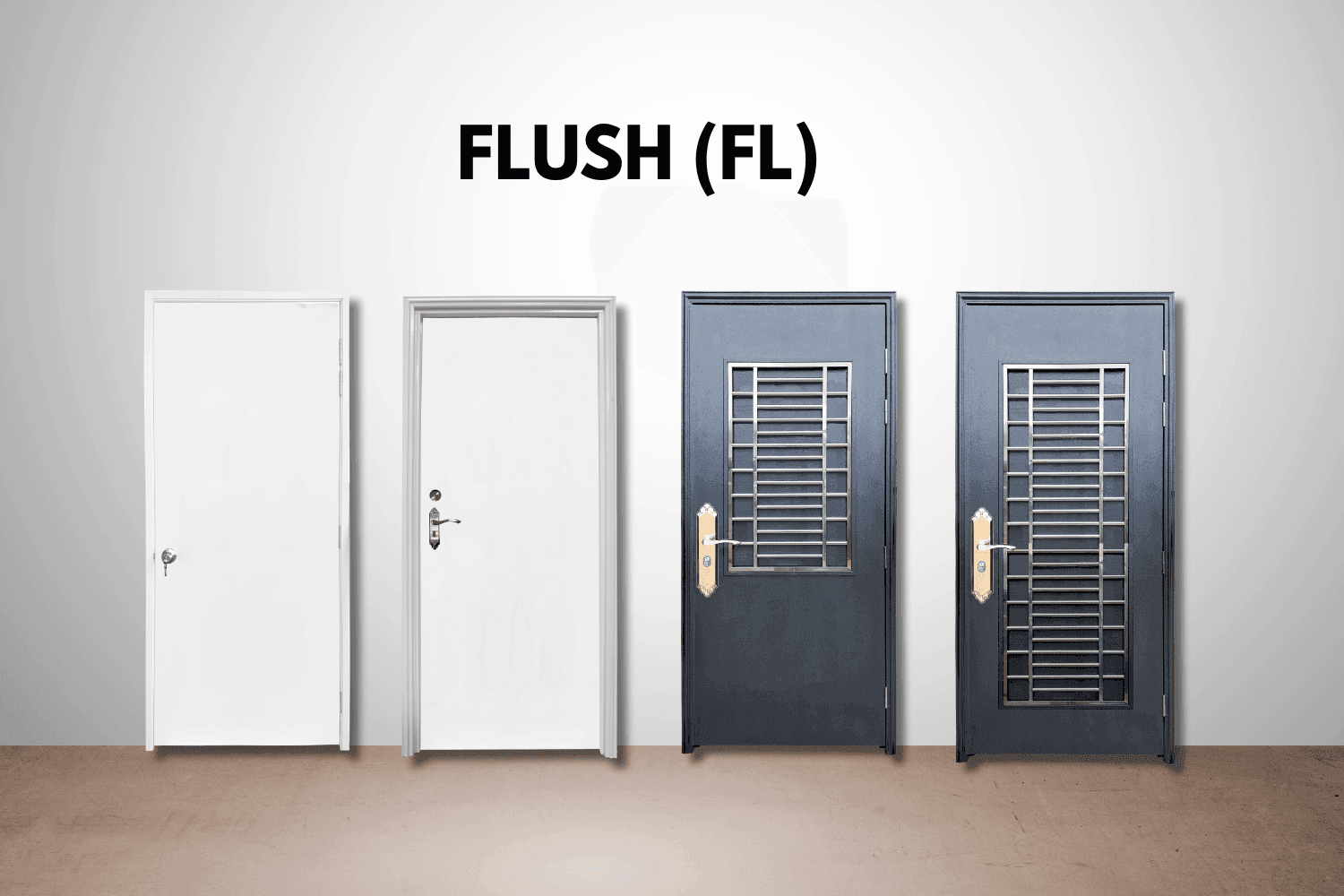 m-series metal door design flush