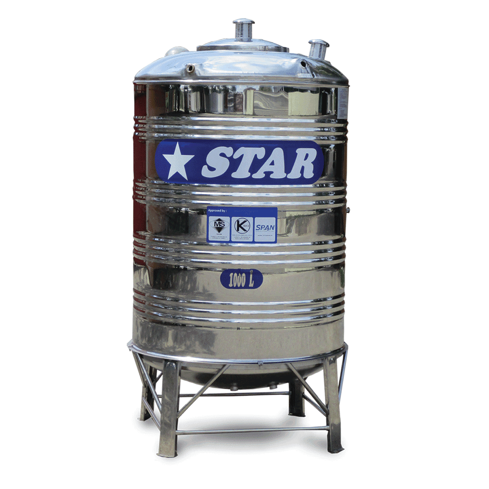 STAR Stainless Steel Water Tank comes with different customizable sizes and shapes to fit the your needs.